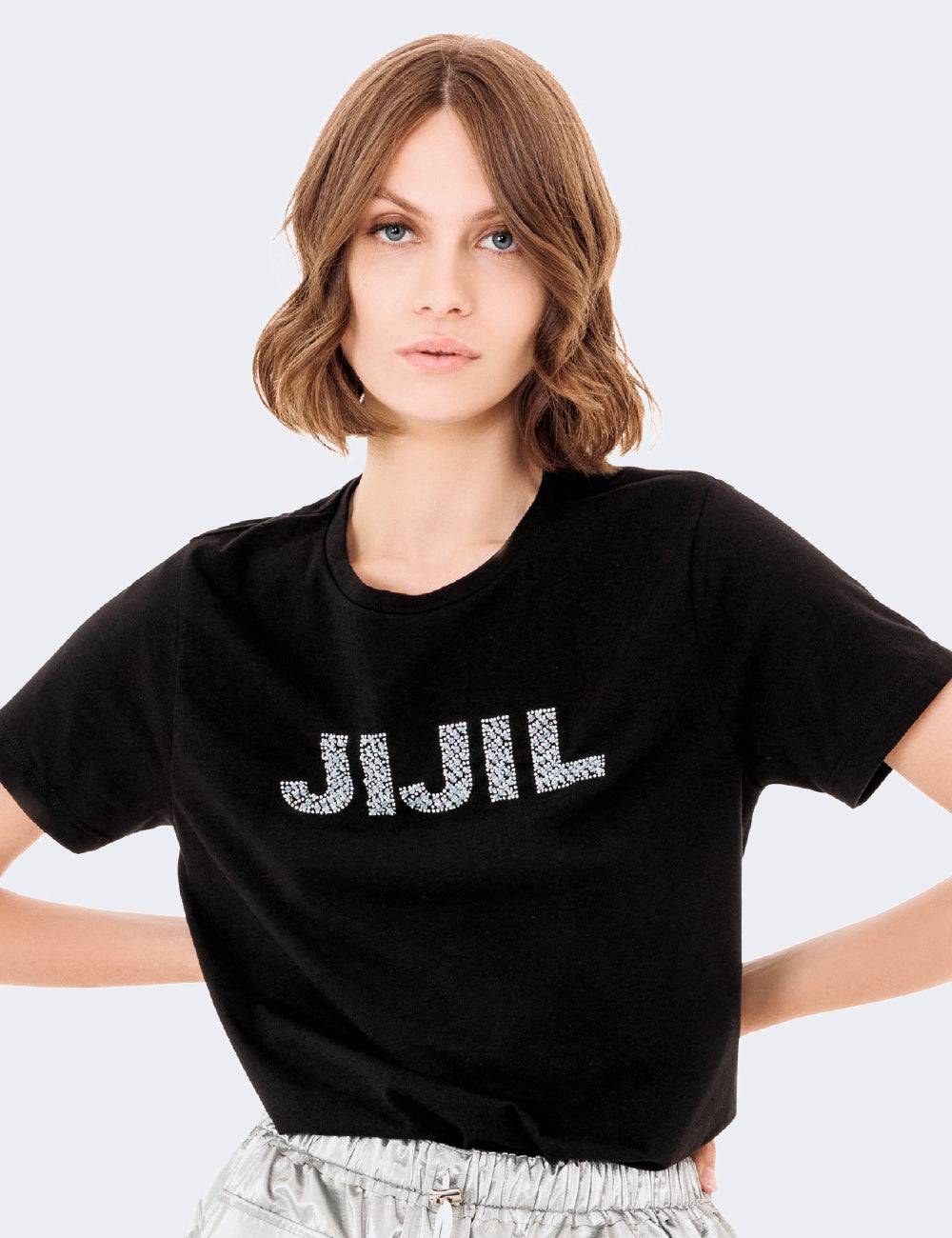 Jijil T-shirt logata Spedizione Gratuita