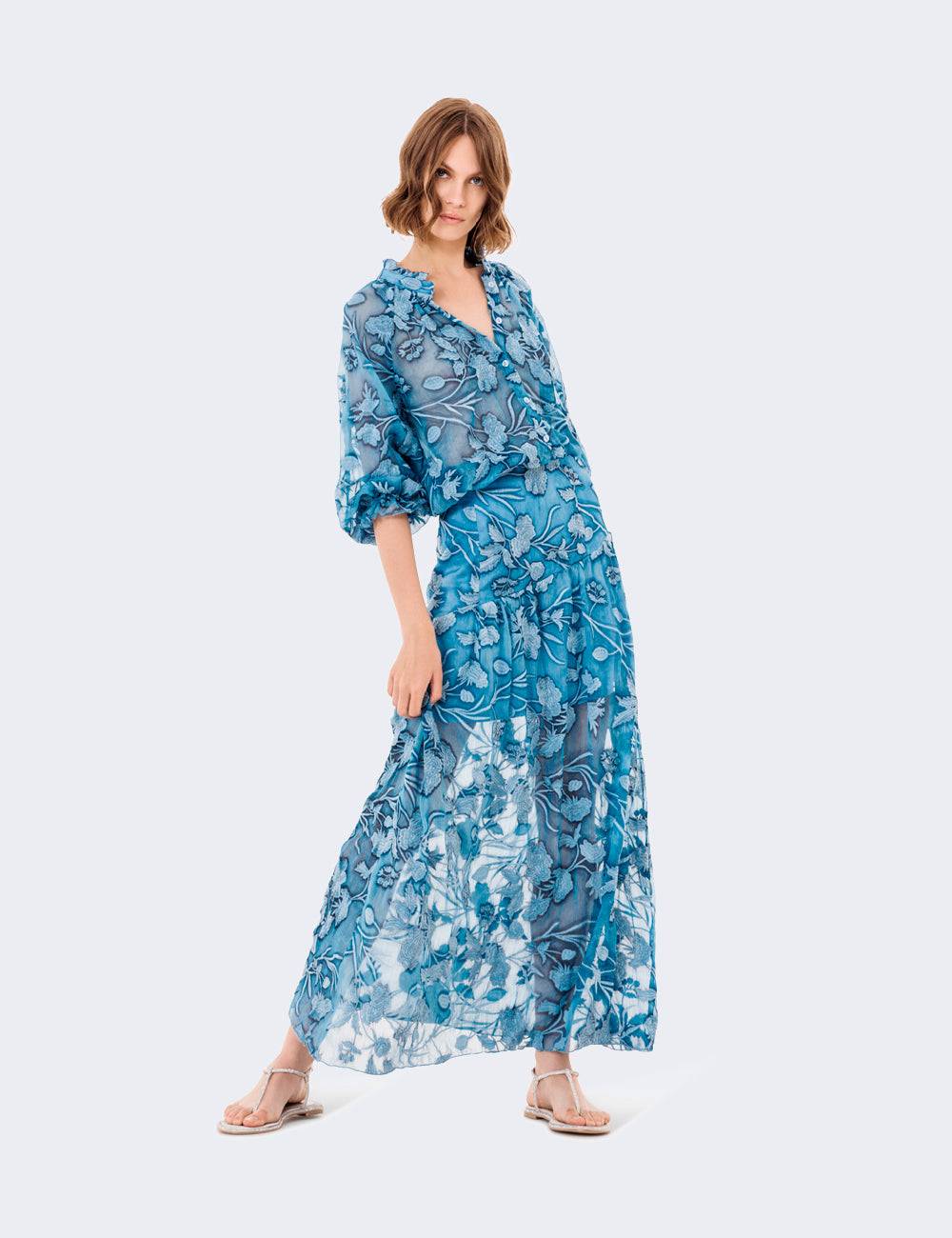 Jijil Camicia crop ricamata Soddisfazione Garantita