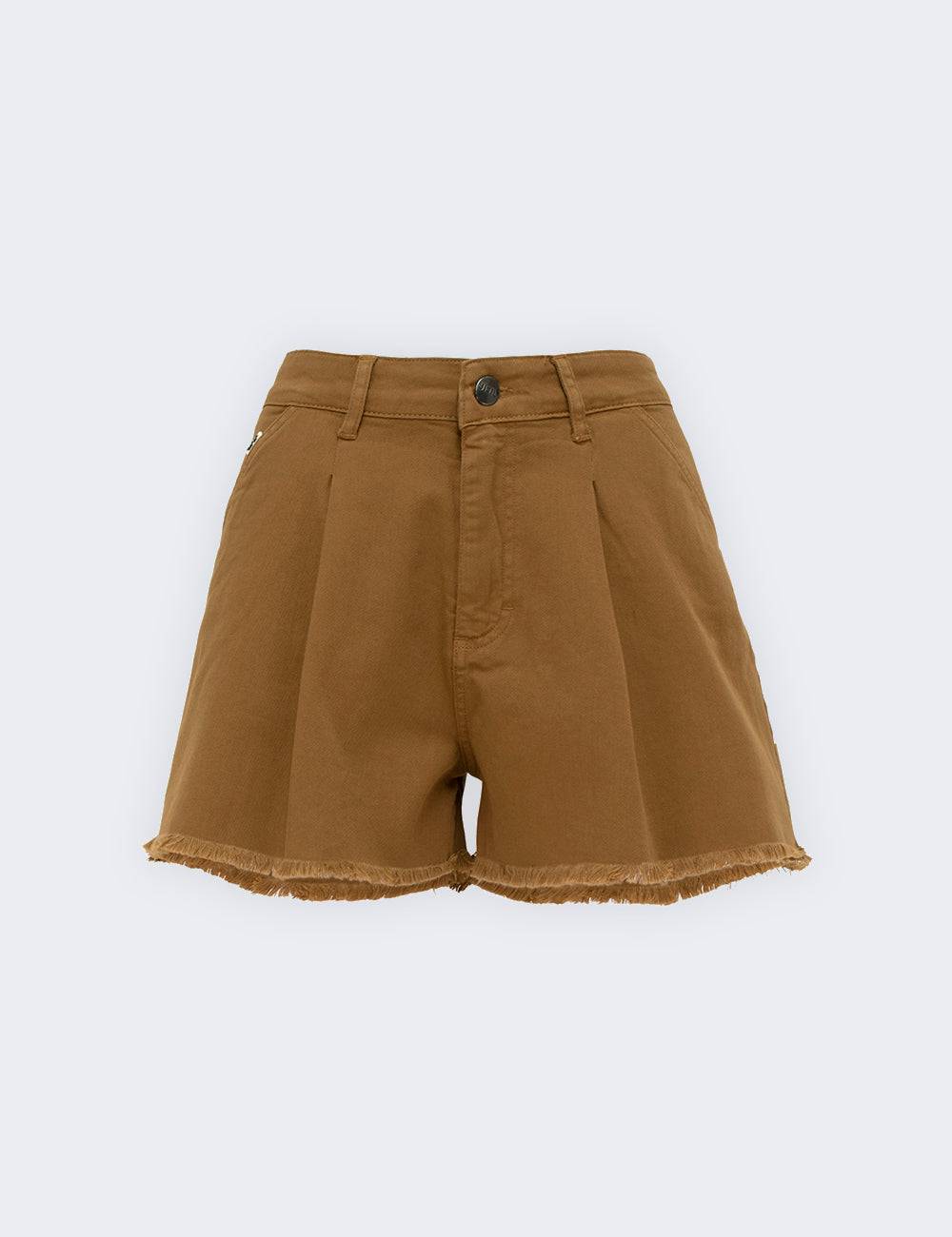 Jijil Shorts in cotone con bordo sfrangiato Sconto