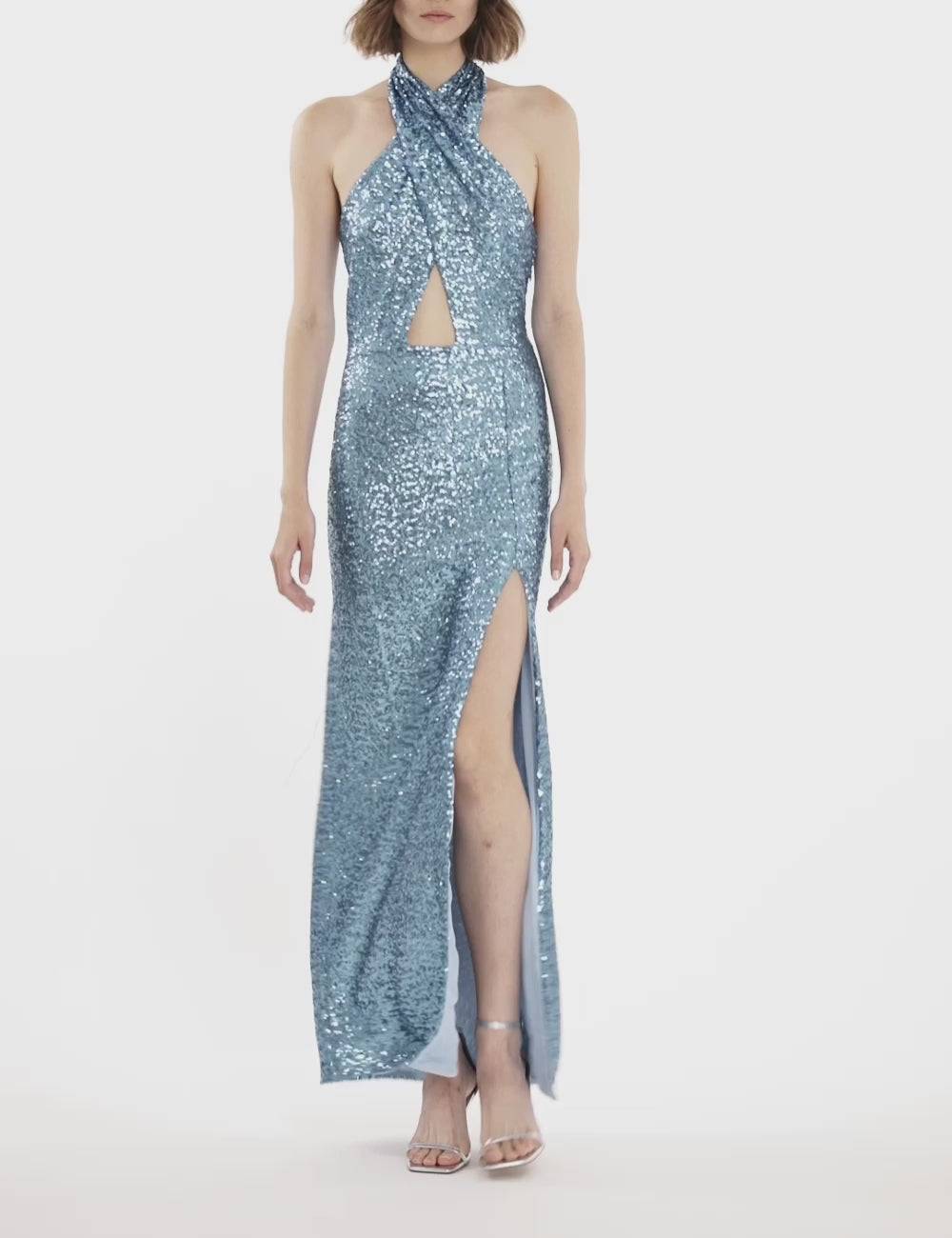 Jijil Abito a sirena con paillettes Offerte