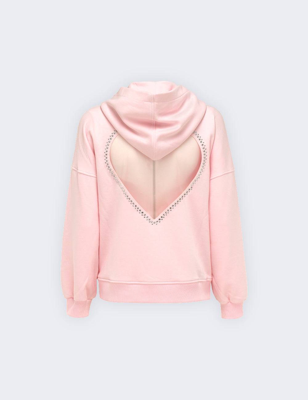 Jijil Felpa con dettaglio cuore sul retro Saldi Di Fabbrica