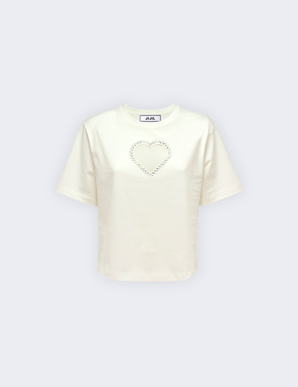 Jijil T-shirt con inserto a cuore Moda