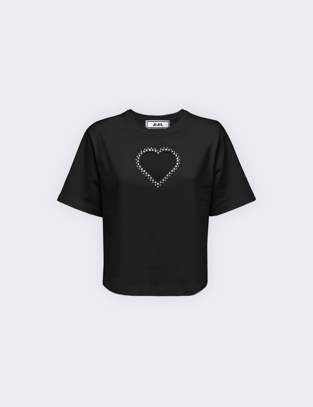 Jijil T-shirt con inserto a cuore Moda