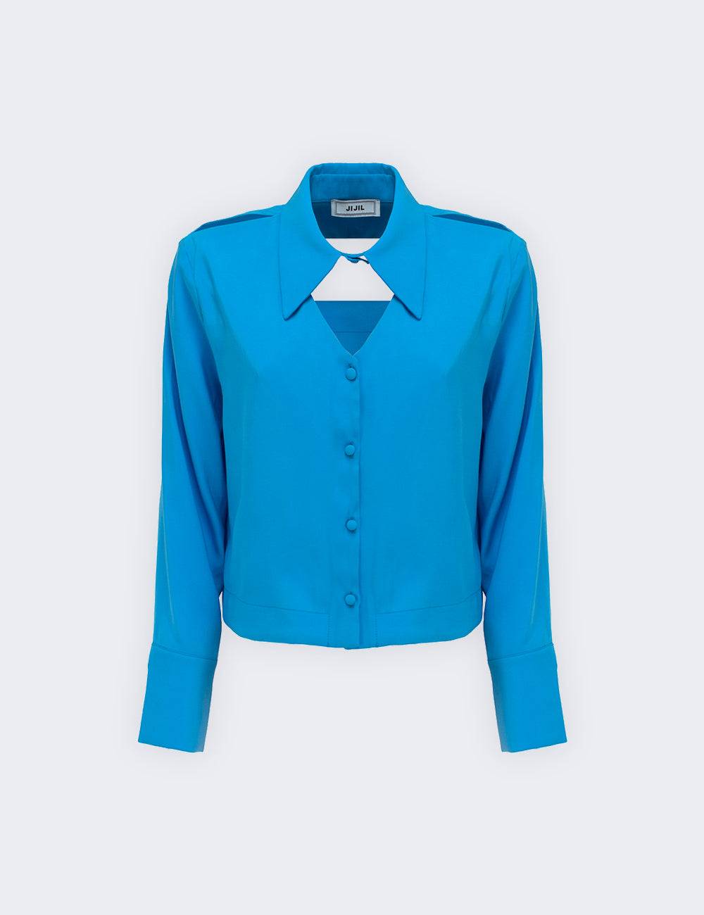 Jijil Blusa con scollo fronte retro Nuovo