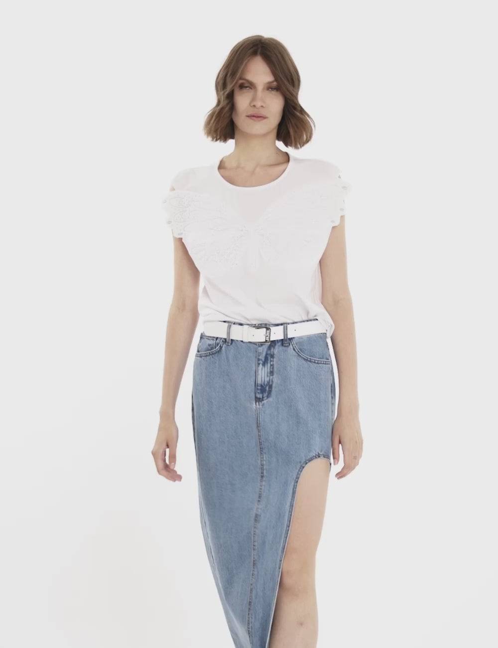 Jijil Gonna lunga in denim Qualità Garantita