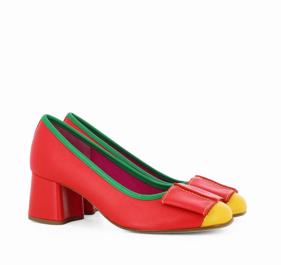 Le Babe DECOLLETE’ IN NAPPA CORALLO In Linea