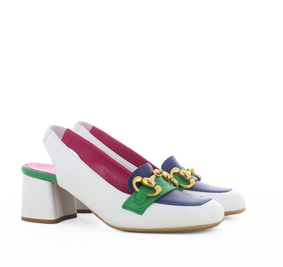 Le Babe MOCASSINI IN NAPPA BIANCA Pezzi Unici
