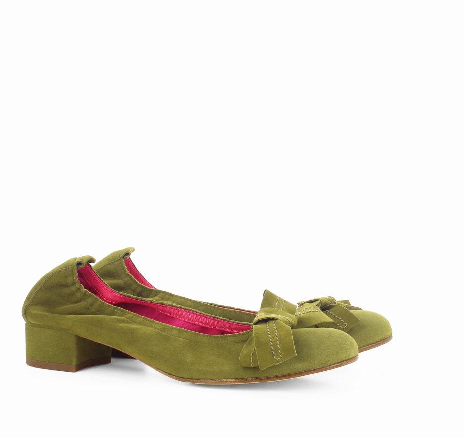 Le Babe BALLERINE IN VELOUR ALOE Acquista Ora