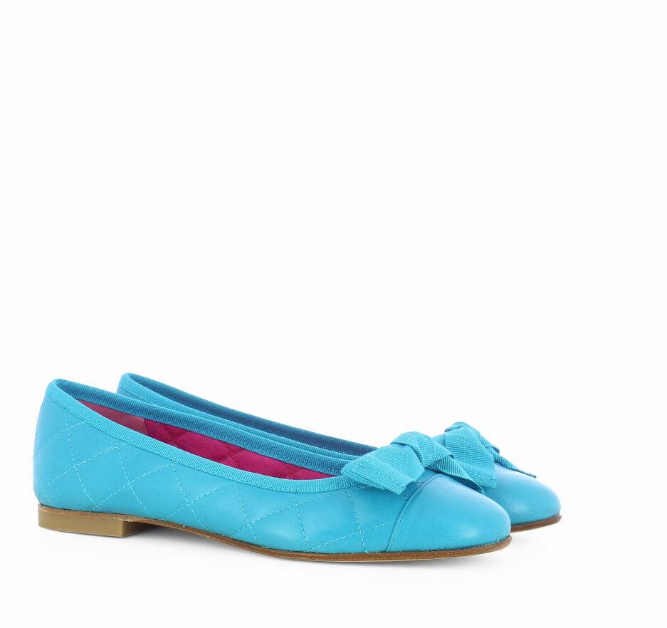 Le Babe BALLERINE IN NAPPA TURCHESE Promozione Limitata