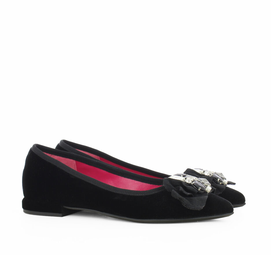 Le Babe BALLERINE IN VELLUTO NERO Enormi risparmi