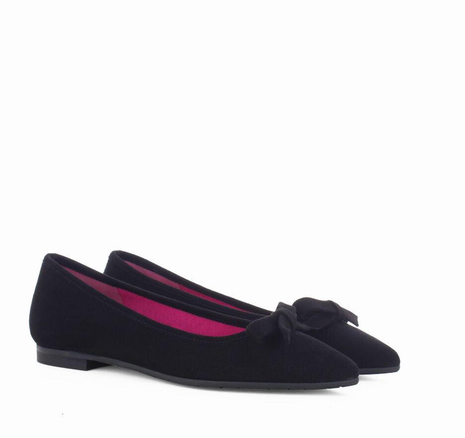 Le Babe BALLERINE IN VELOUR NERO Hotsell