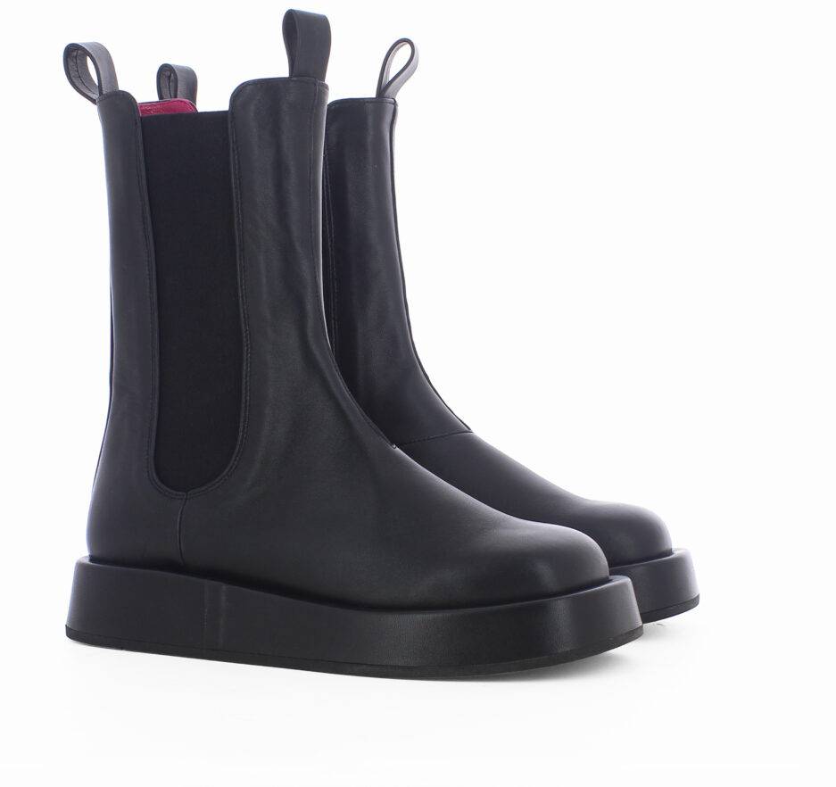 Le Babe BOOTS IN NAPPA NERA Italia