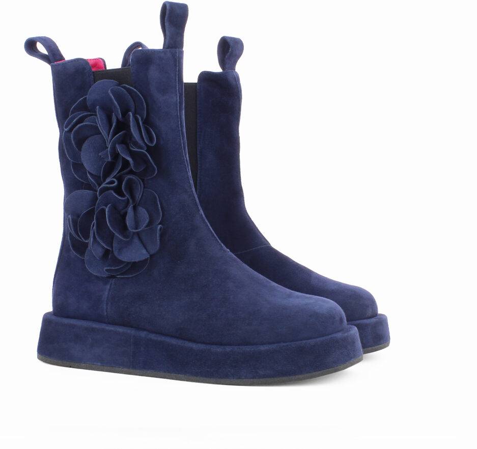Le Babe BOOTS IN VELOUR BLU 2025