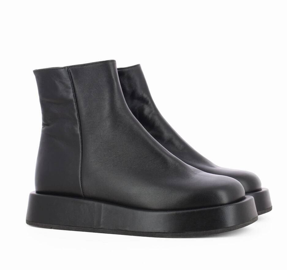 Le Babe BOOTS IN NAPPA NERA Qualità