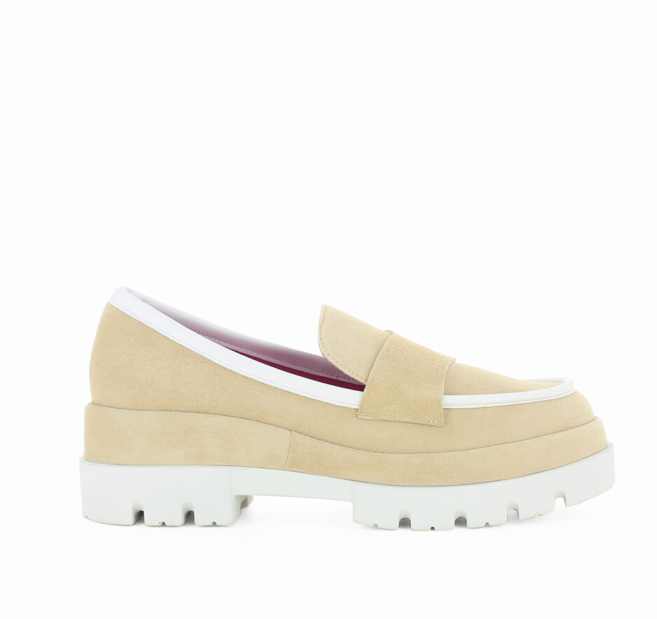 Le Babe MOCASSINI IN VELOUR NUT