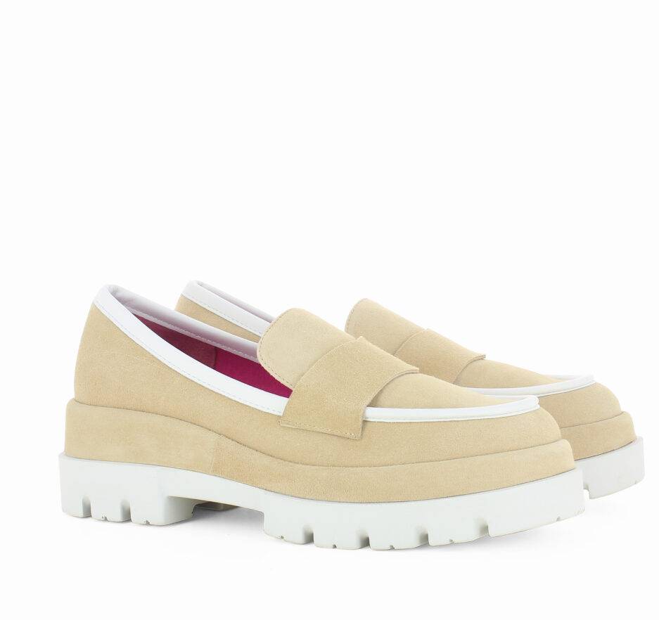 Le Babe MOCASSINI IN VELOUR NUT Negozi Online