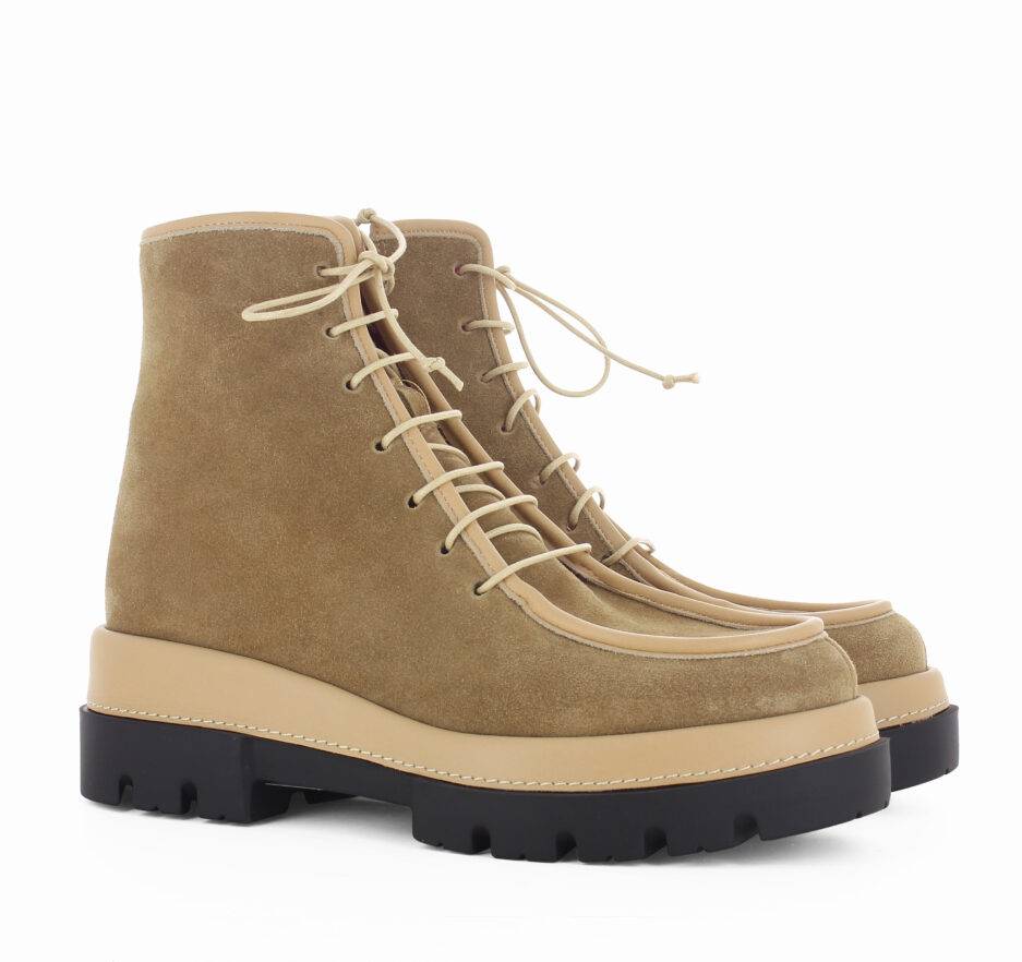 Le Babe BOOTS IN SCAMOSCIATO ACERO Economico
