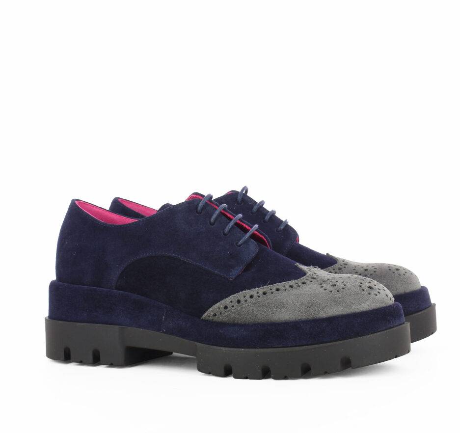 Le Babe ALLACCIATE IN SCAMOSCIATO BLU Shopping Online