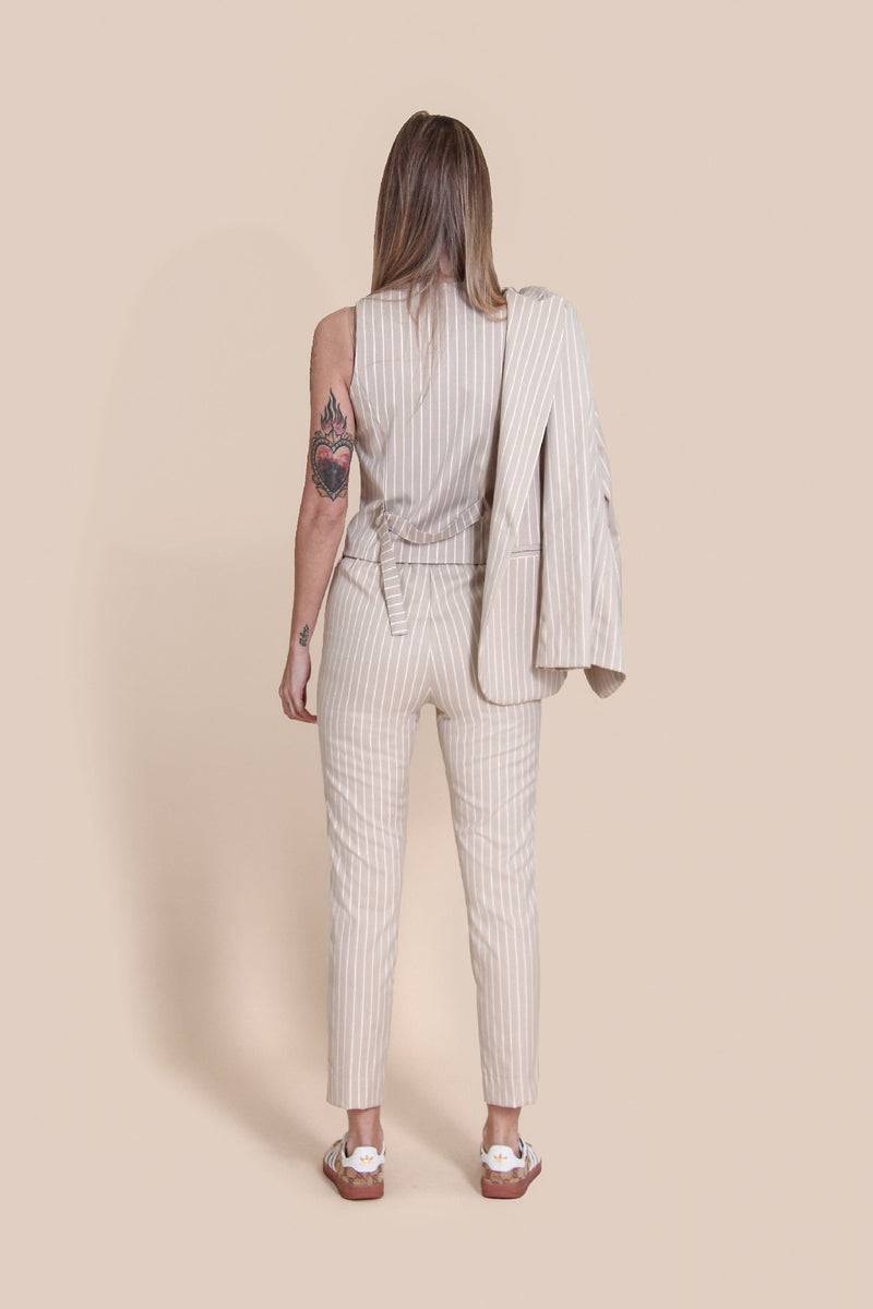 Le Streghe PANTALONE GESSATO Vendita Calda