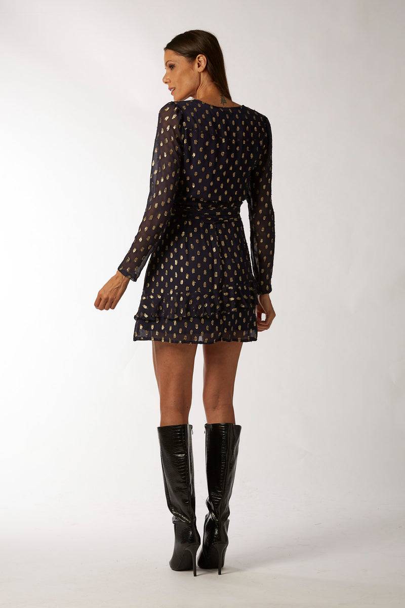 La Kore CAIRO short dress viscose lame 2025