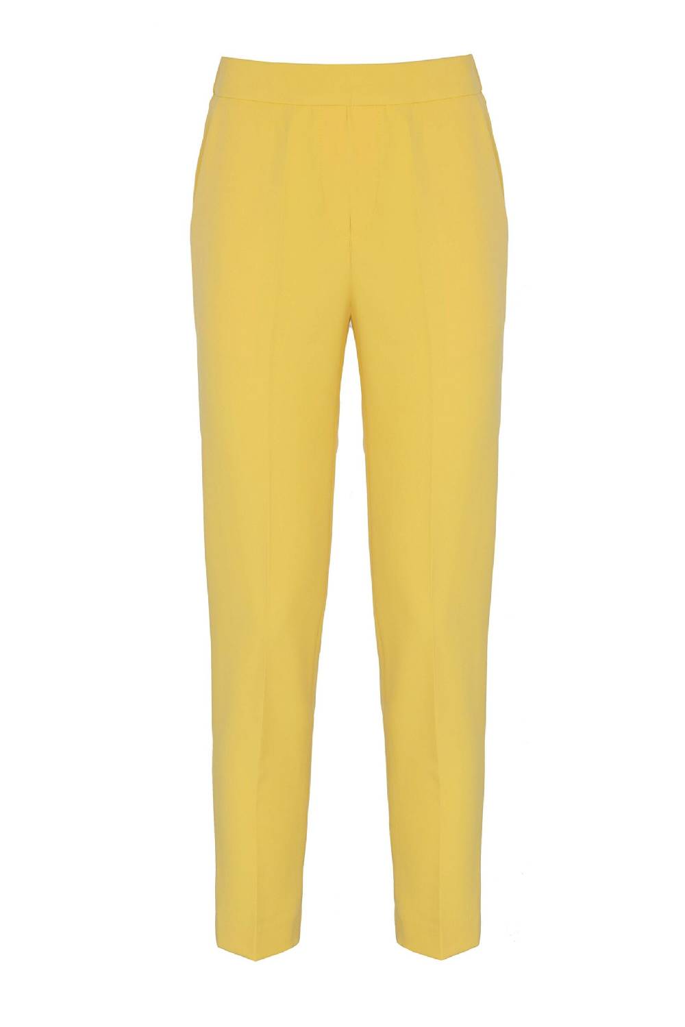 Lanacaprina PANTALONE CON ELASTICO E SPACCO DIETRO