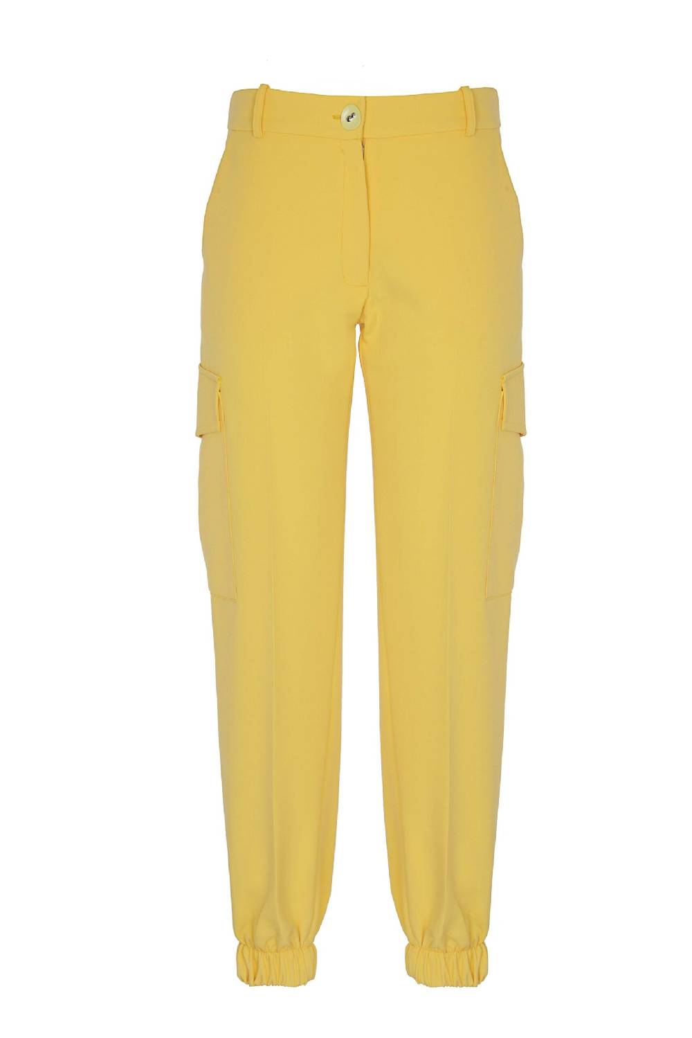 Lanacaprina PANTALONE CON TASCHE APPLICATE
