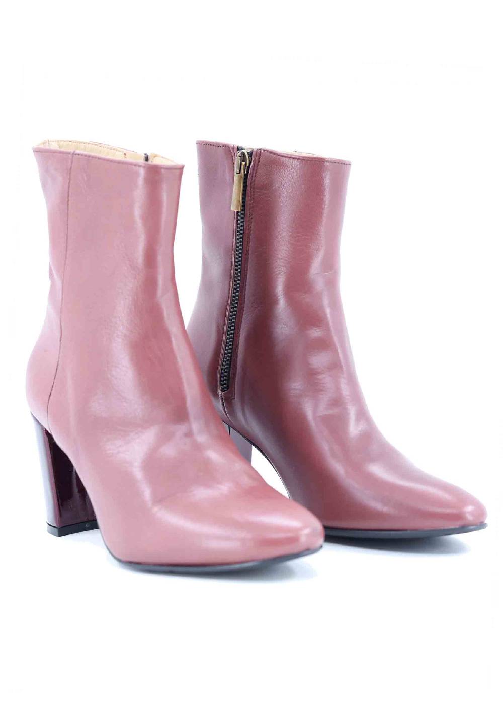 L'ARIANNA Stivaletti tr1692/g da donna in pelle laminta rosa antico Saldi