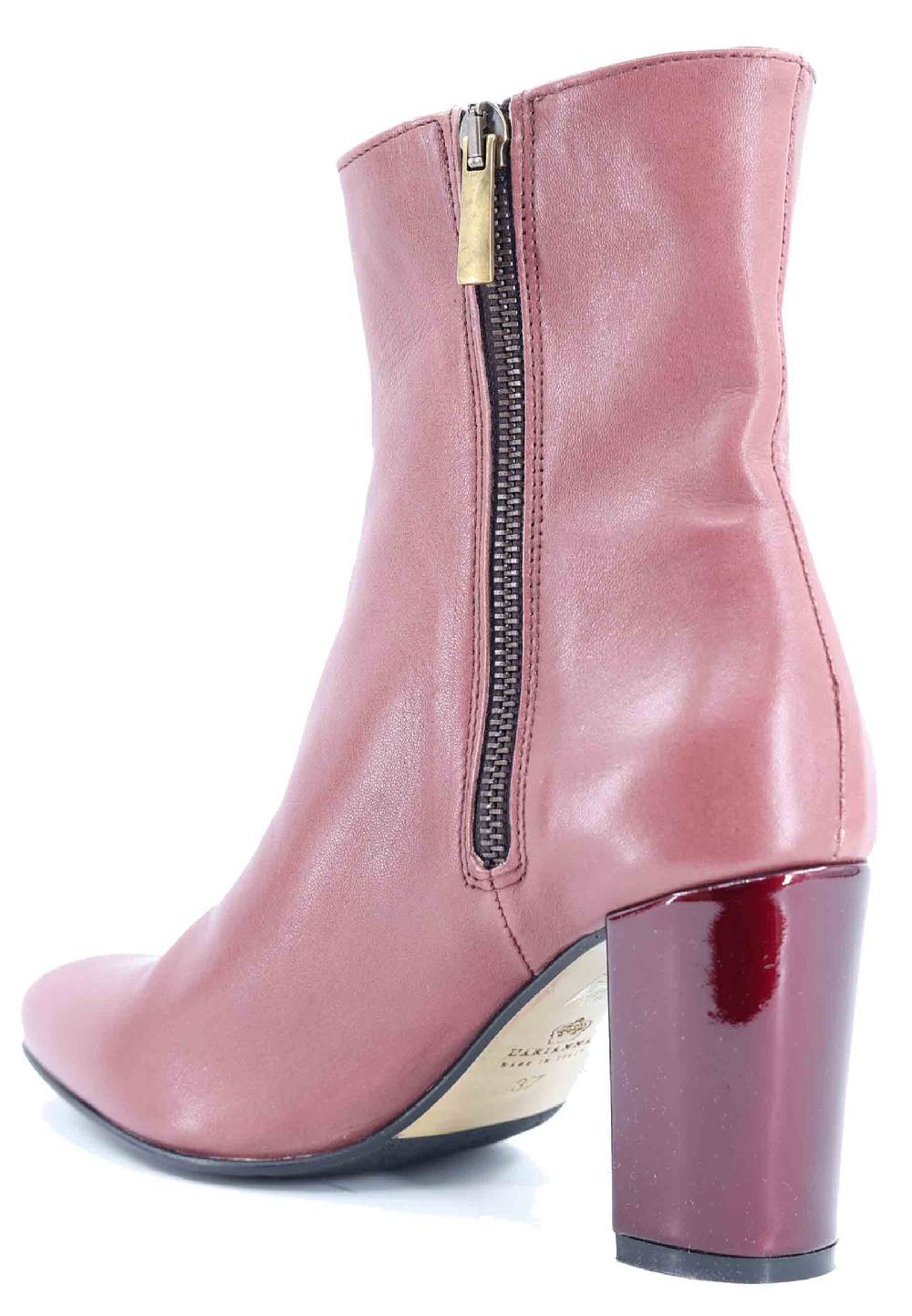 L'ARIANNA Stivaletti tr1692/g da donna in pelle laminta rosa antico Saldi