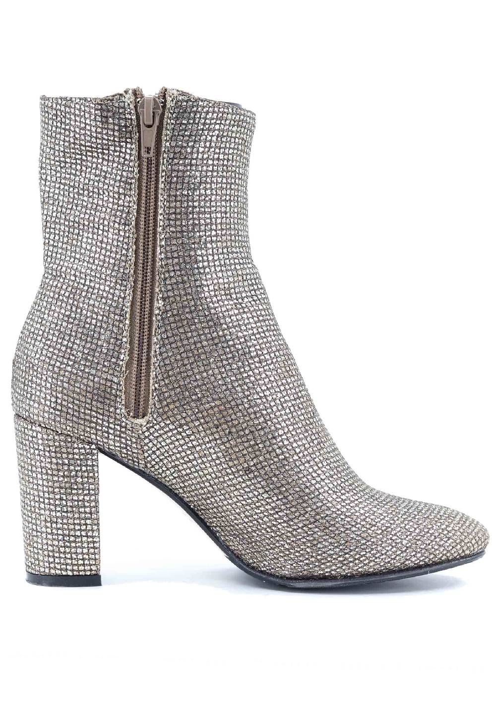 L'ARIANNA Stivaletti tr1692/g da donna in tessuto moon oro Offerte