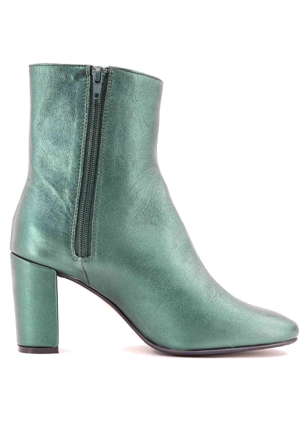 L'ARIANNA Stivaletti tr1692/g da donna in pelle laminta verde Vendita Calda