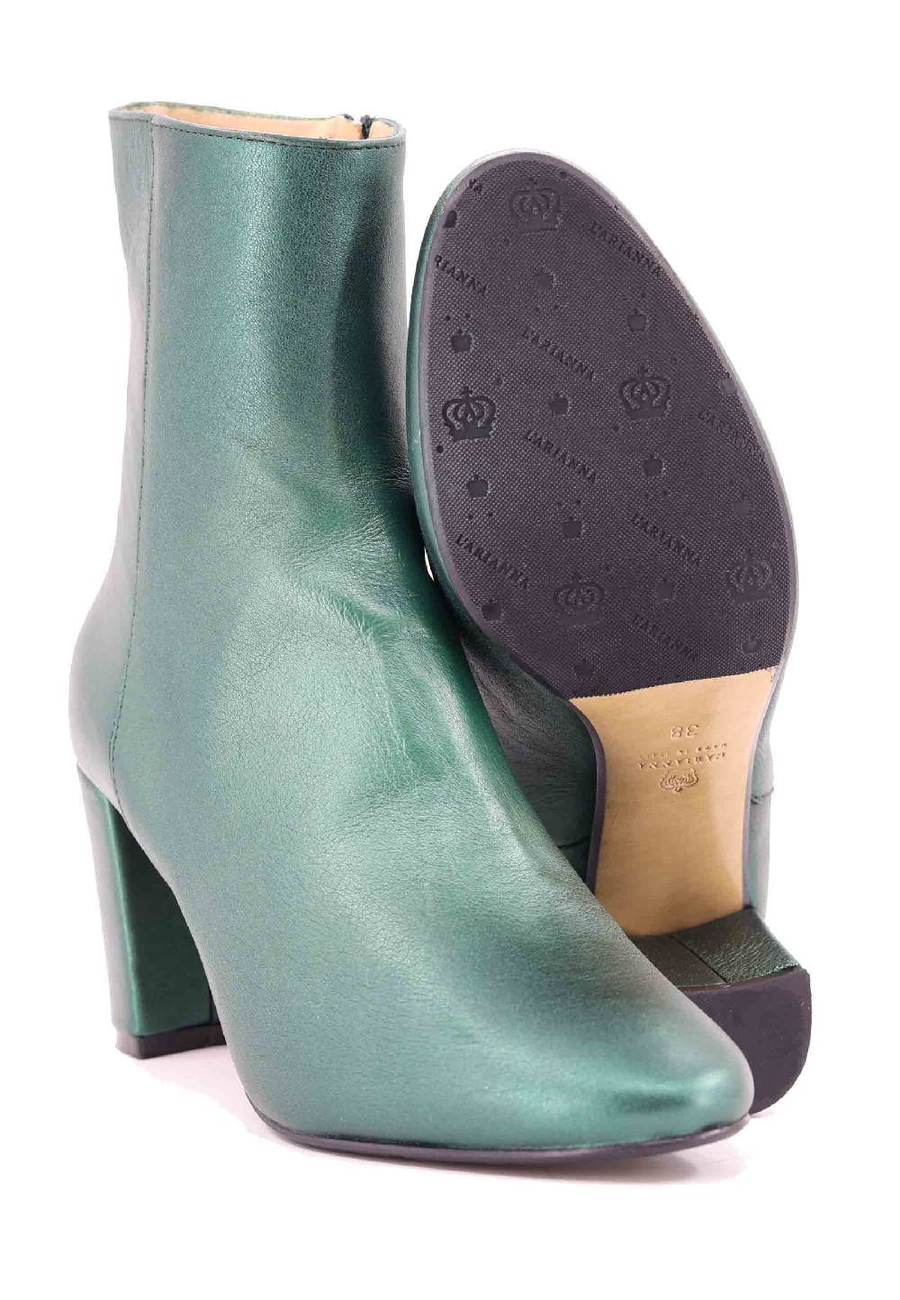 L'ARIANNA Stivaletti tr1692/g da donna in pelle laminta verde Vendita Calda
