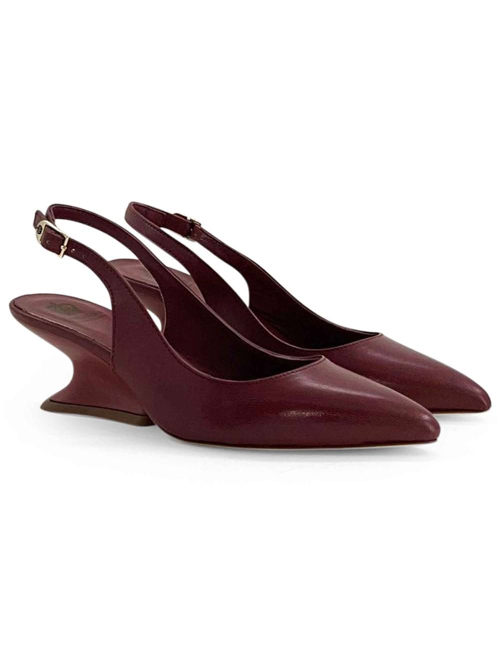 L'ARIANNA decollete ch1754/z slingback color COUTURE con tacco a zeppa l'arianna In Saldo