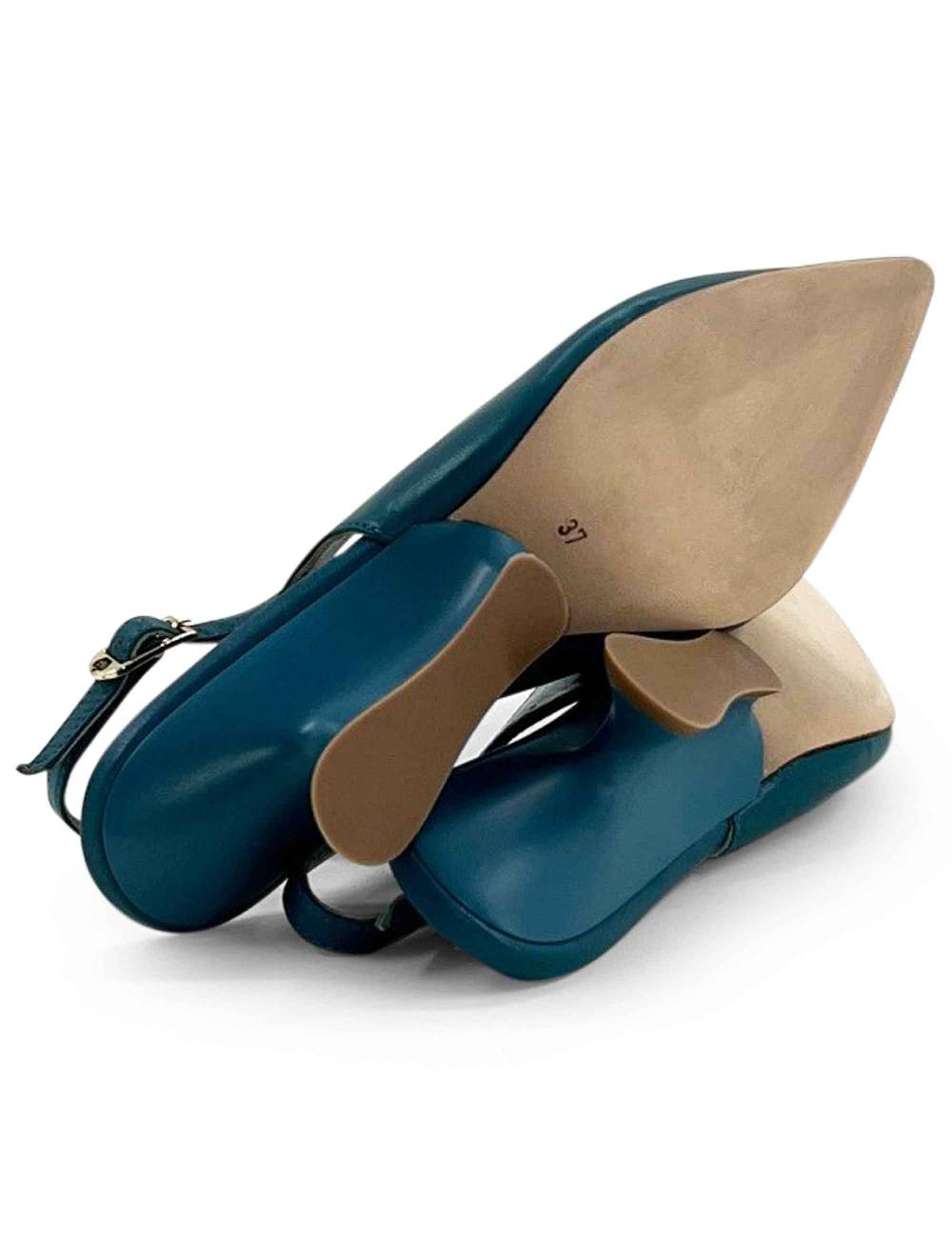 L'ARIANNA decollete ch1754/z slingback color ARCADIA con tacco a zeppa l'arianna Nuova