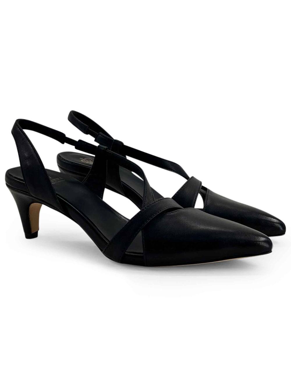 L'ARIANNA Decollete CH1721 da donna in pelle color nero 2025