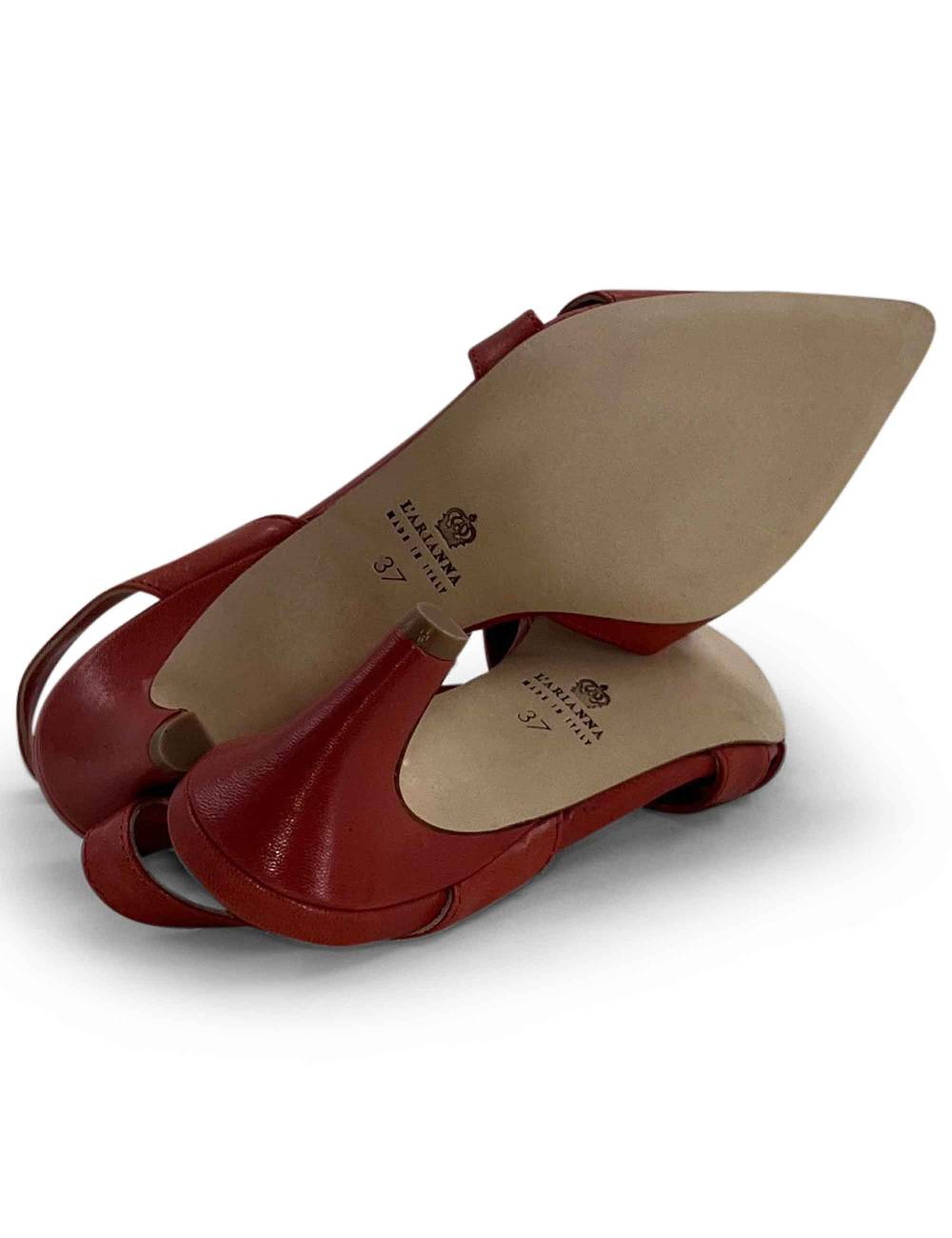 L'ARIANNA Decollete CH1721 da donna in pelle color lobster Italia