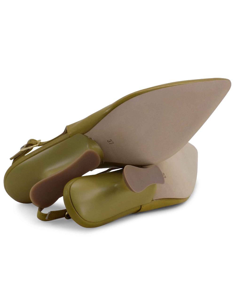 L'ARIANNA decollete ch1754/z slingback color cedro con tacco a zeppa l'arianna Nuovo
