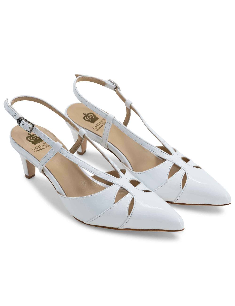 L'ARIANNA Decollete CH1757 da donna in pelle lux bianco L'Arianna Acquista Ora