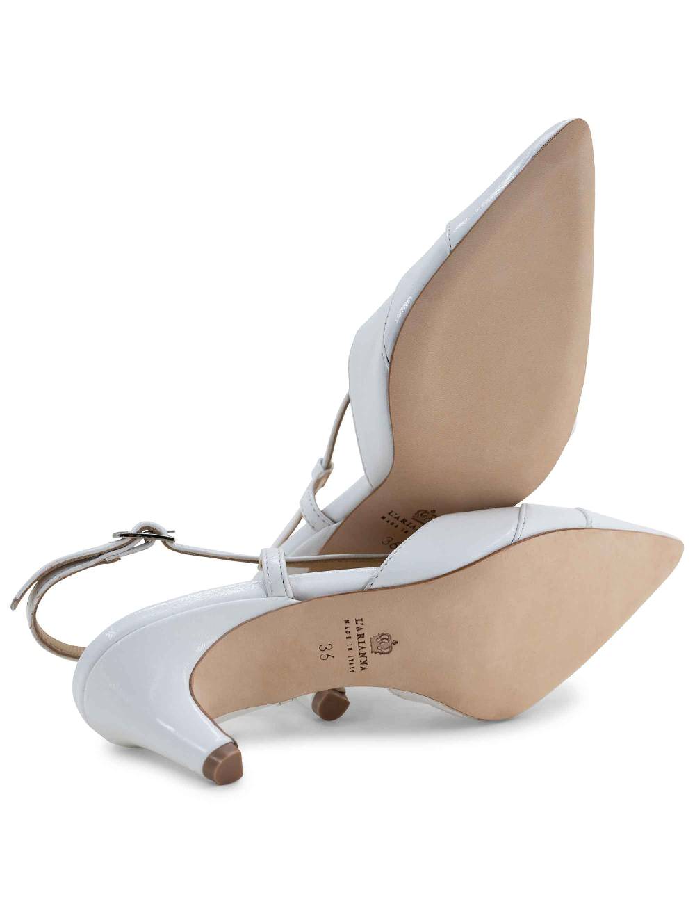 L'ARIANNA Decollete CH1757 da donna in pelle lux bianco L'Arianna Acquista Ora