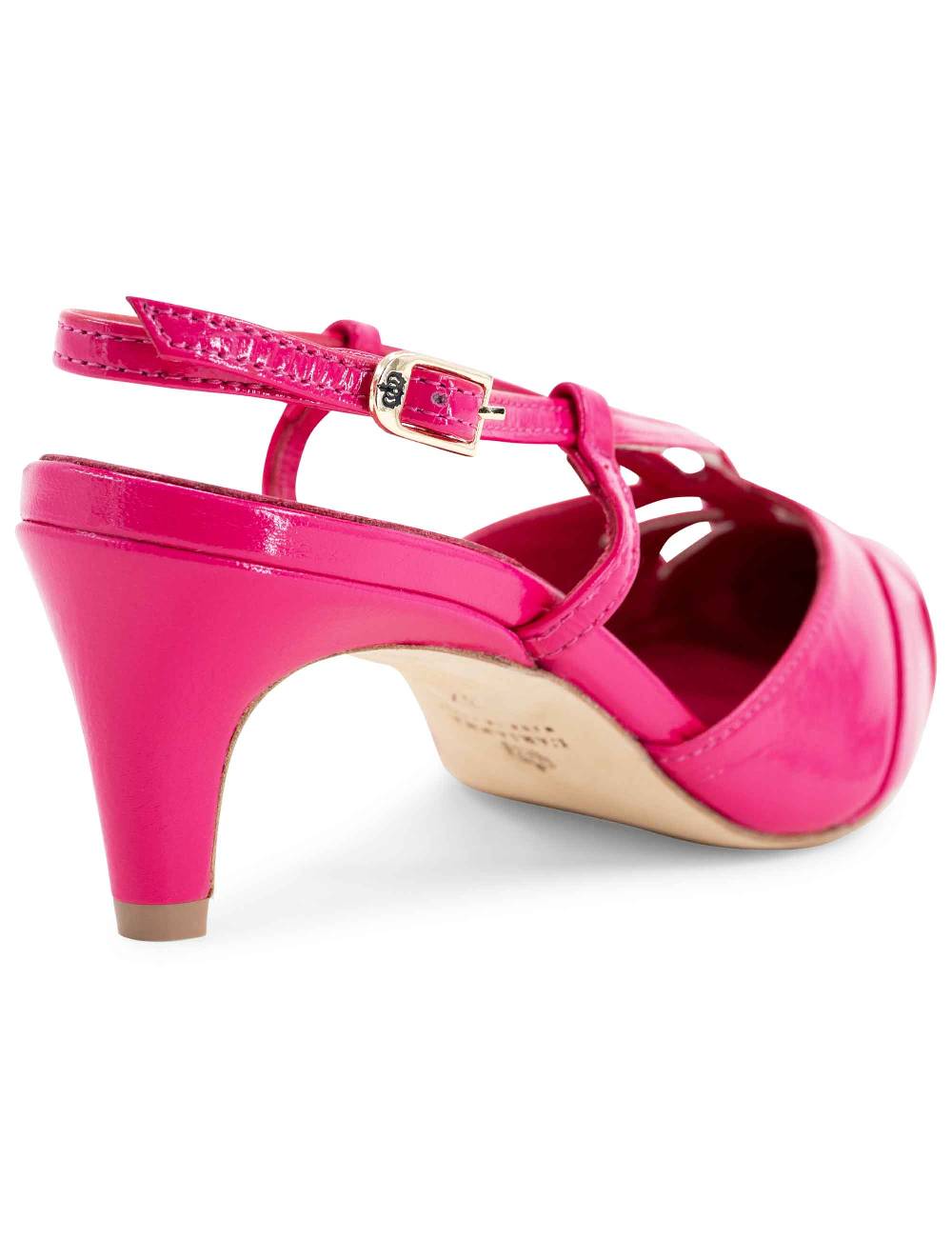 L'ARIANNA Decollete CH1757 da donna in pelle lux fucsia L'Arianna Consegna Veloce