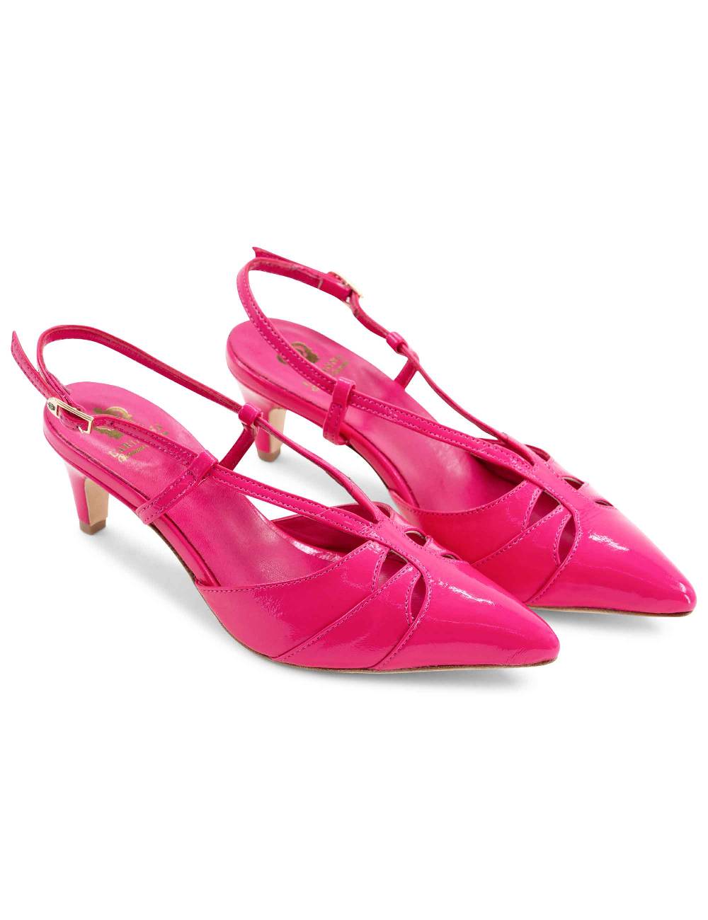 L'ARIANNA Decollete CH1757 da donna in pelle lux fucsia L'Arianna Consegna Veloce