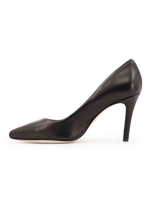 L'ARIANNA Decollete DE1002 da donna in pelle nero con tacco alto Prezzo Ridotto