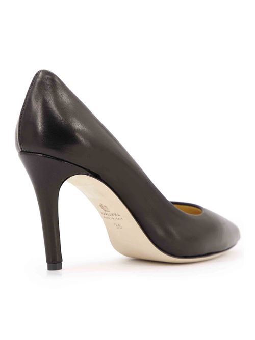 L'ARIANNA Decollete DE1002 da donna in pelle nero con tacco alto Prezzo Ridotto