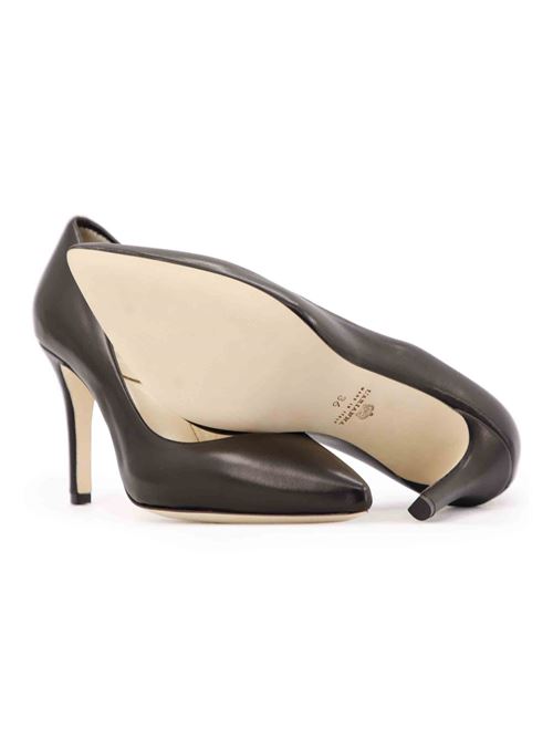 L'ARIANNA Decollete DE1002 da donna in pelle nero con tacco alto Prezzo Ridotto