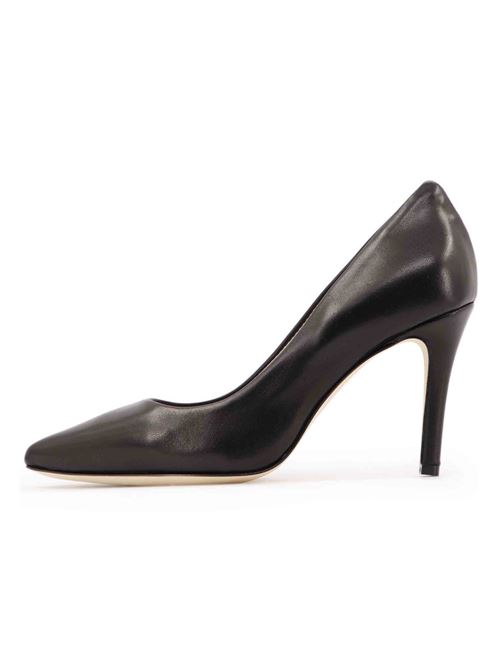 L'ARIANNA Decollete DE1002 da donna in pelle nero con tacco alto Prezzo Ridotto