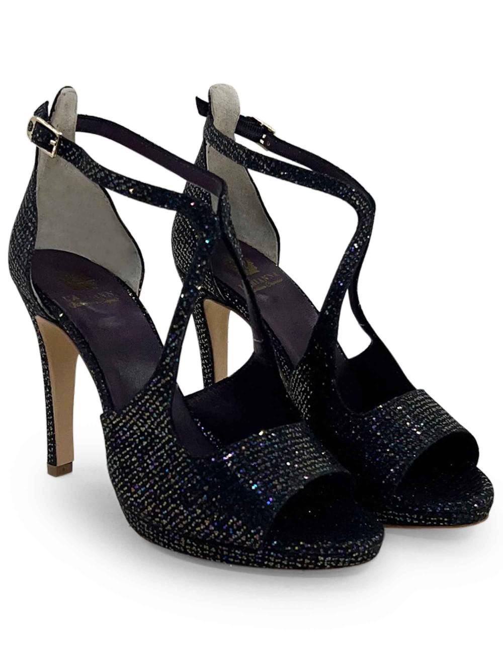 L'ARIANNA sandali sp1719 in moon prugna con plateau e tacco tono su tono Convenienza