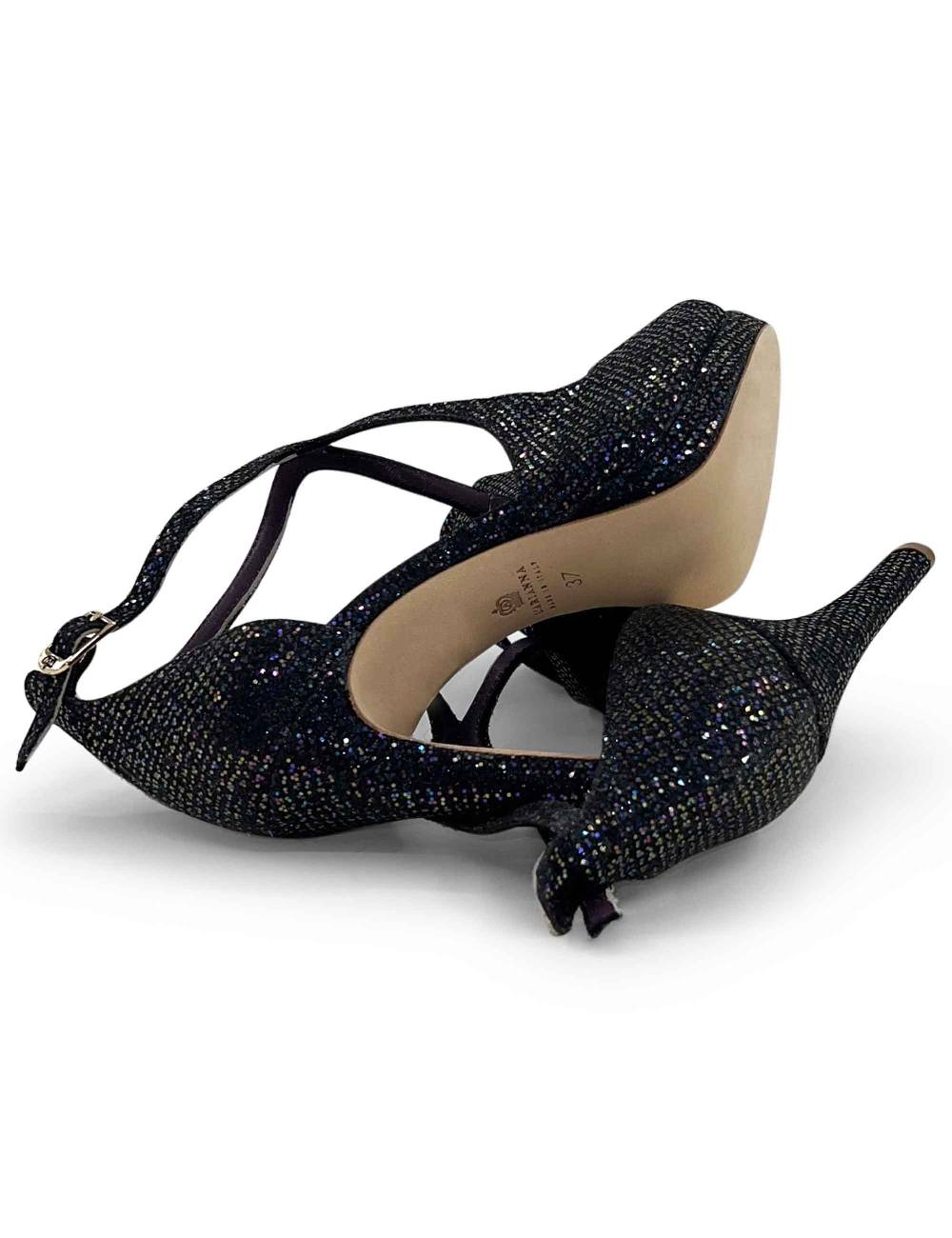 L'ARIANNA sandali sp1719 in moon prugna con plateau e tacco tono su tono Convenienza