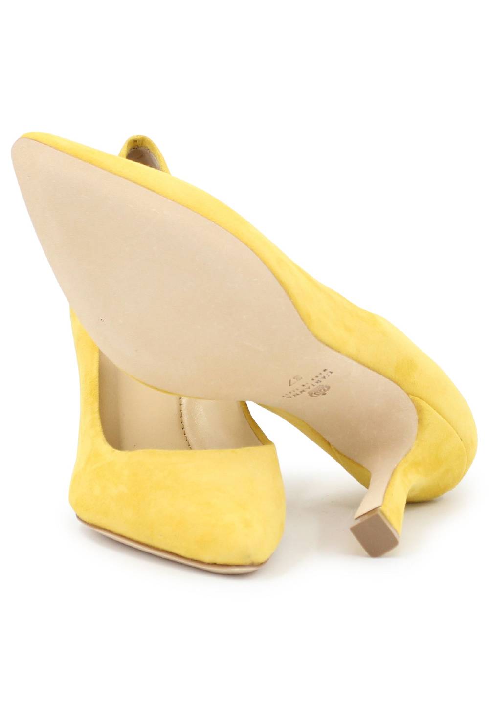 L'ARIANNA Decollete DE1002/RT donna in camoscio giallo con tacco alto Negozio