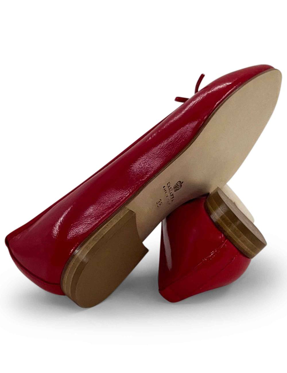 L'ARIANNA ballerina bl1705 in pelle lux rosso Qualità
