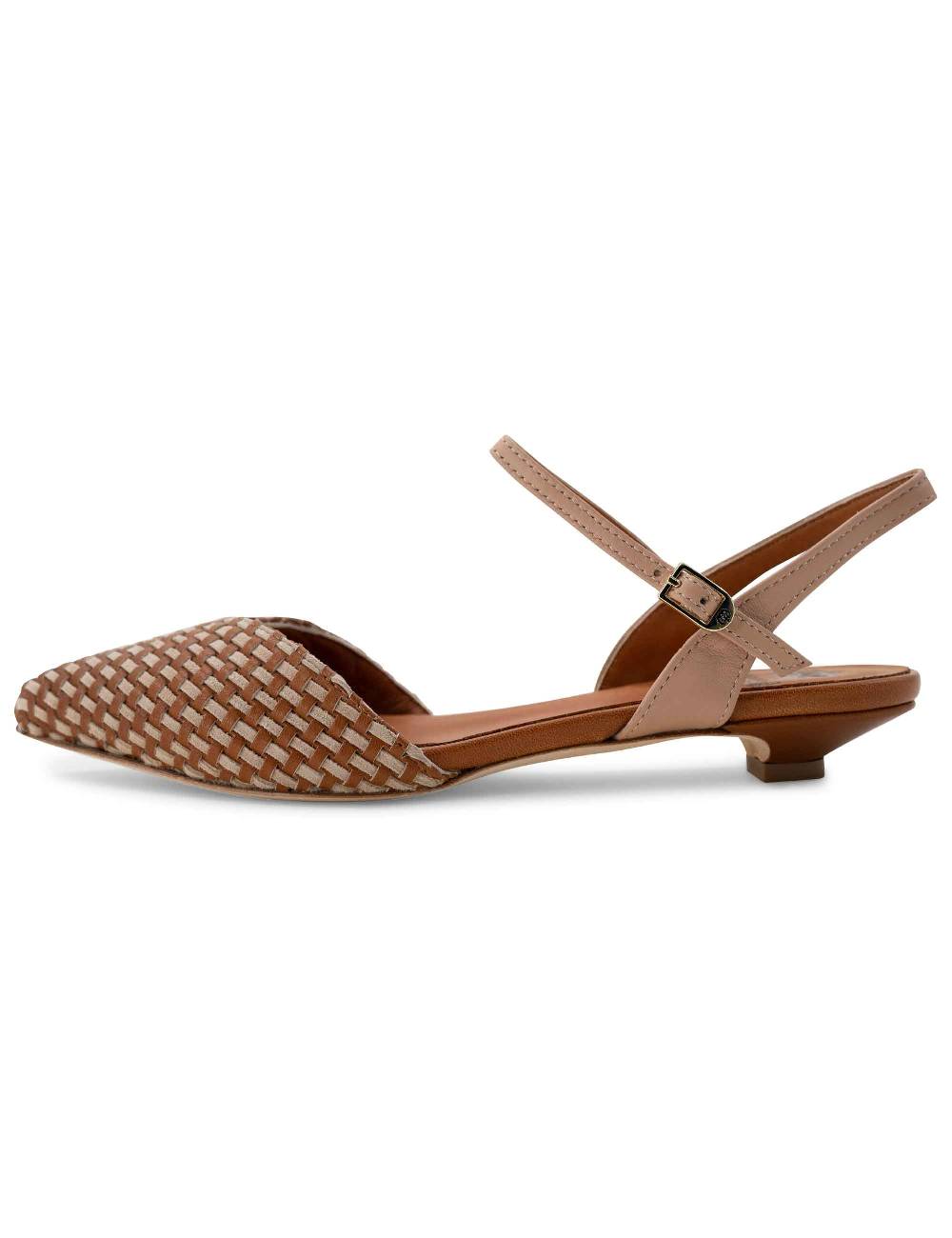 L'ARIANNA Ballerine BL1488/rt da donna in cuoio e nude con cinturino alla caviglia L'Arianna Acquista Ora