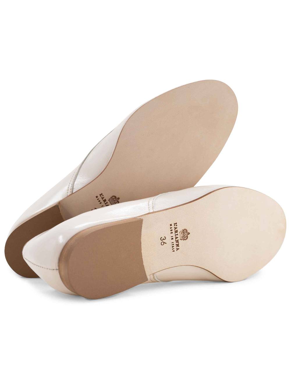 L'ARIANNA scarpina sc1706 donna in pelle lux vaniglia Offerta